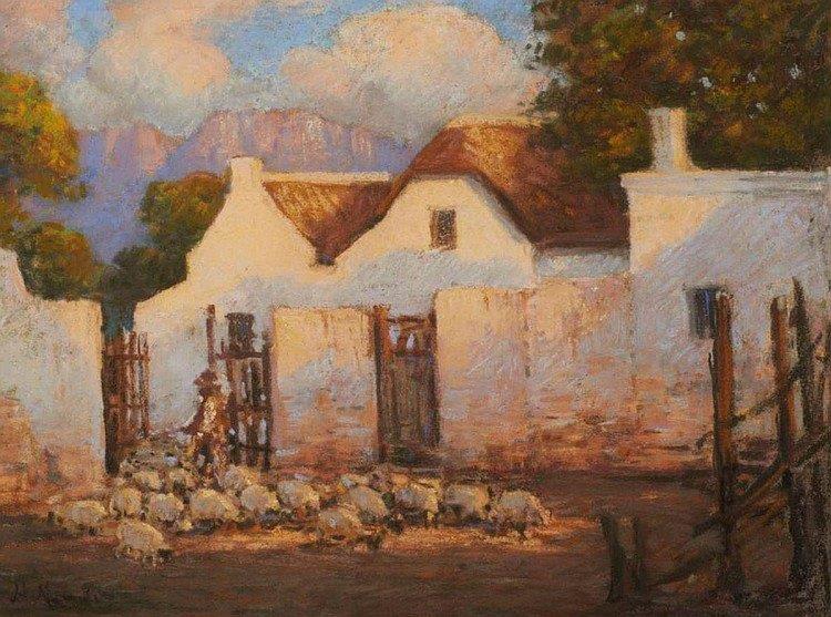 The Sheepfold in pastel